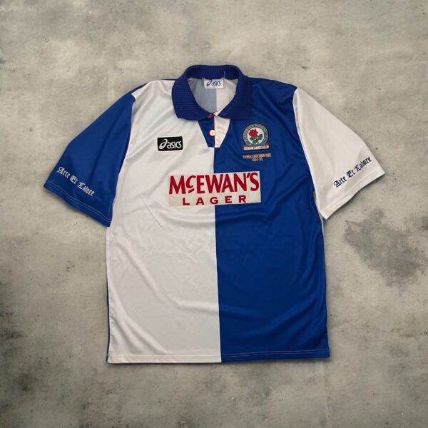 Blackburn Rovers 1995/96 Home Asics
