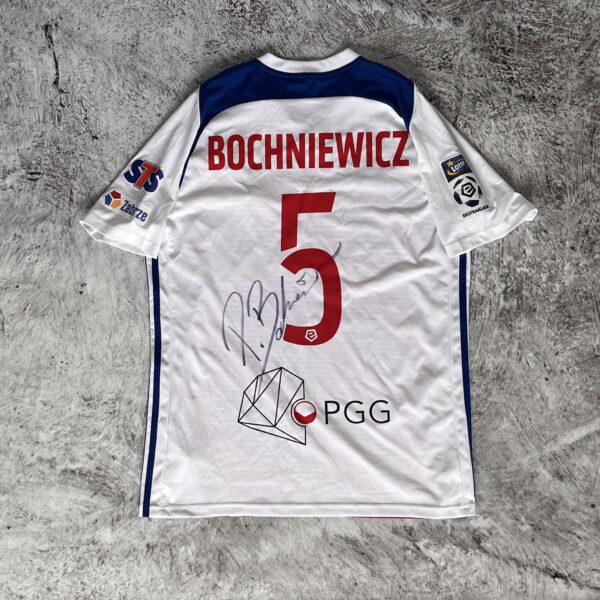 Górnik Zabrze 2018/19 Home Adidas Match Issue/Worn 5 Bochniewicz Autograf
