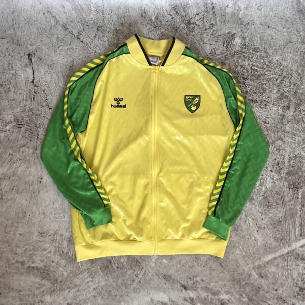 Norwich City Bluza Training 1986/87 Retro reissue Hummel