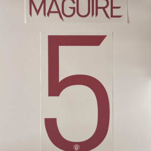 Nameset 5 Maguire Manchester United 2023/24 Away UCL Cup