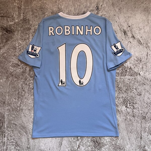 Manchester City 2009/10 Home Umbro 10 Robinho