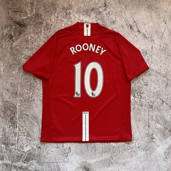 Manchester United 2007-09 Home Nike 10 Rooney