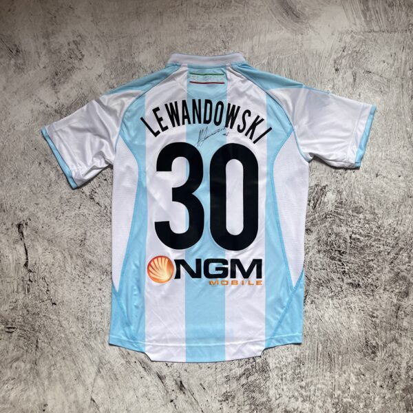 Virtus Entella 2014/15 Home Acerbis 30 Lewandowski Autograf