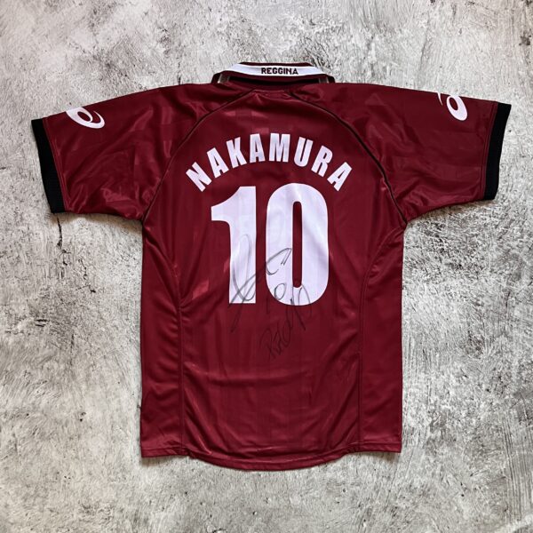 AS Reggina 2002/03 Home10 Nakamura Autograf