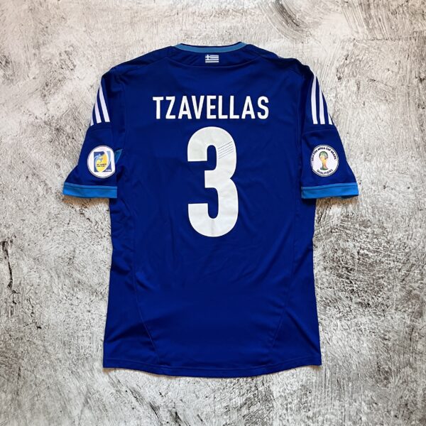 Grecja 2012 Away Adidas 3 Tzavellas Match Issue